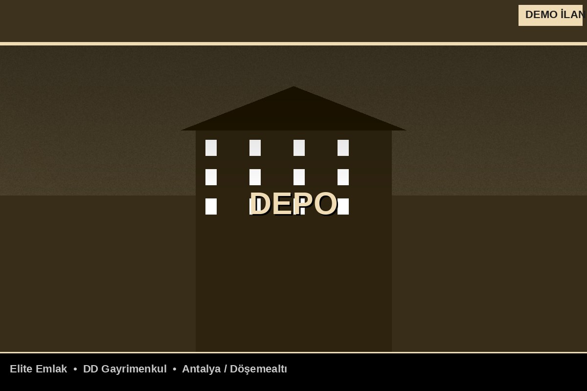 Döşemealtı Satılık Depo — 650m² Tır Girişli