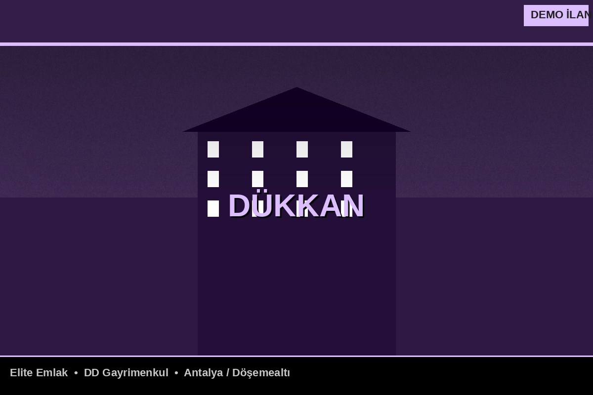 Kepez'de Kiralık Köşe Dükkan — Bol Müşteri Trafiği